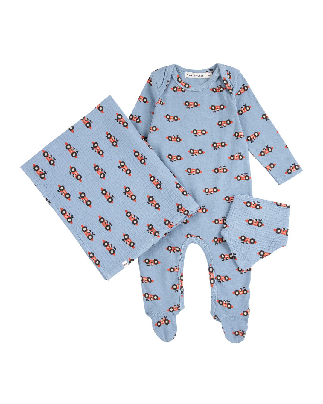 BOBO CHOSES - zestaw prezentowy dla niemowlaka All Over Gift Set Racing Car