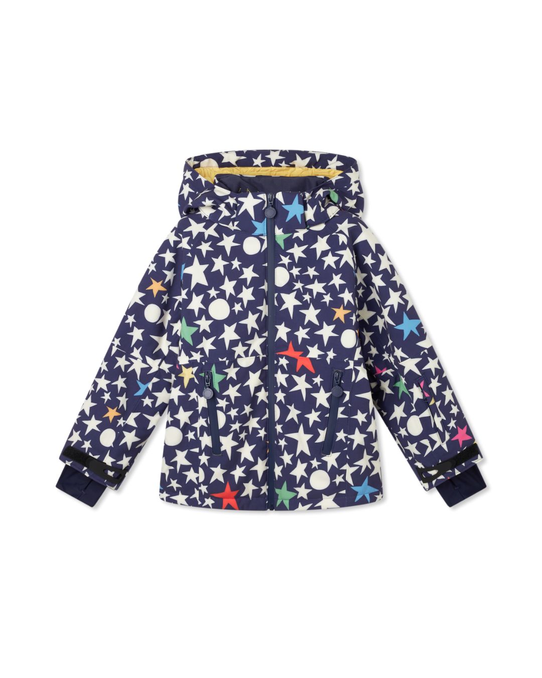 Stella McCartney - kurtka narciarska Star Print granatowa
