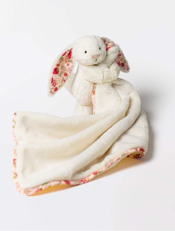 Jellycat - Króliczek „Berry” Kocyk Kremowy 70 cm