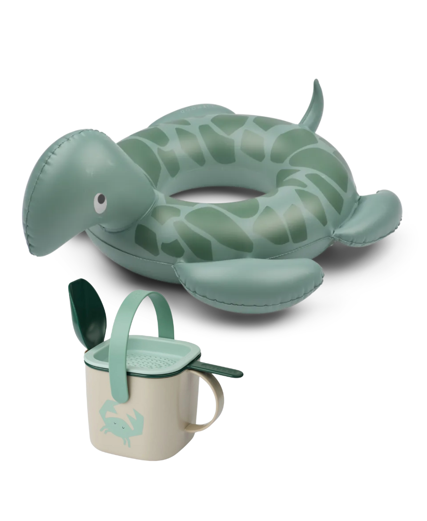 Liewood - zestaw zabawek plażowych Faune Green
