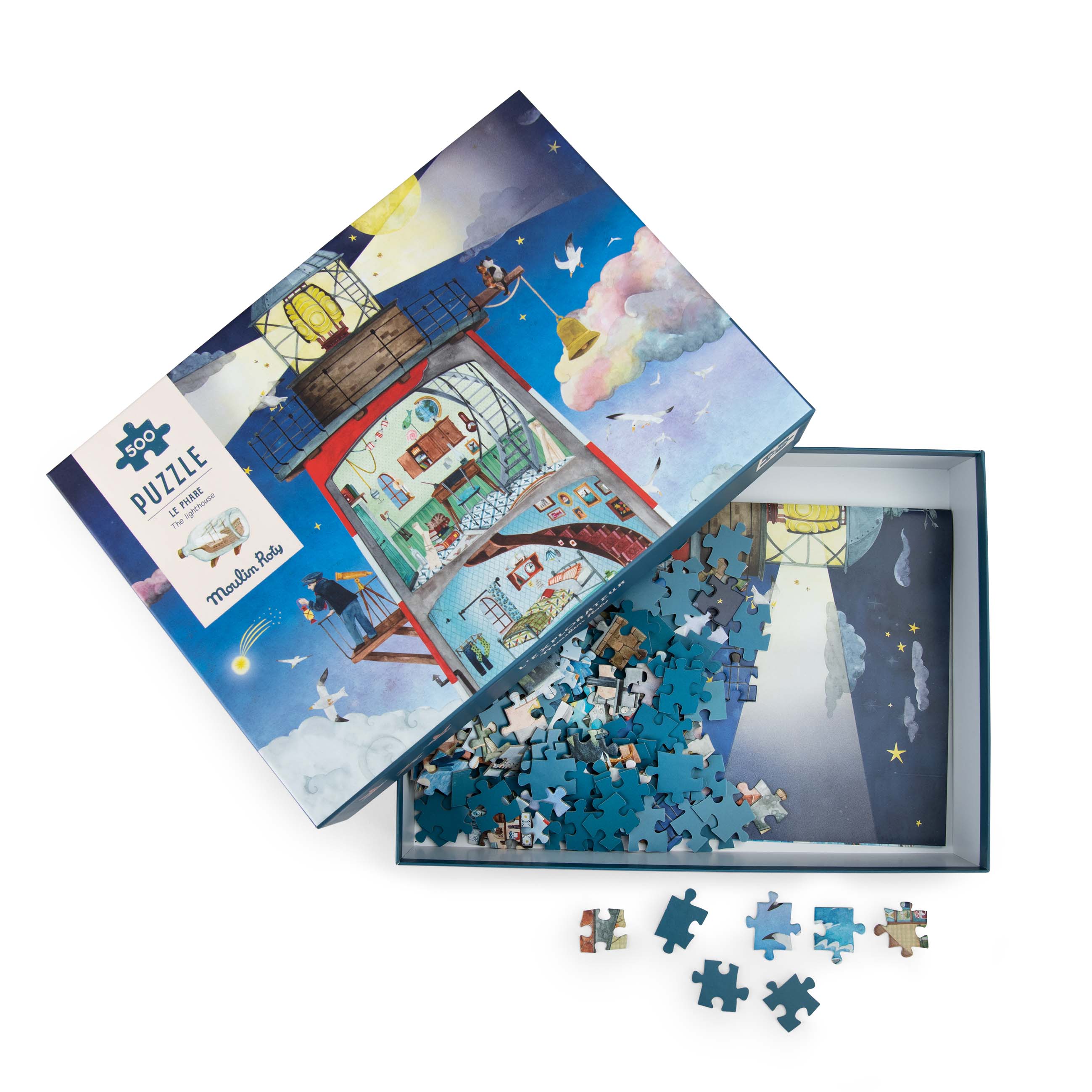 Moulin Roty - puzzle 500 elementów Latarnia Morska