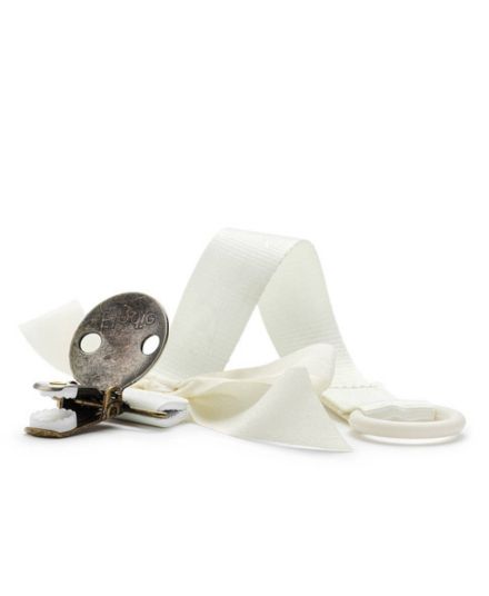 Elodie Details - zawieszka do smoczka dla niemowląt Vanilla White
