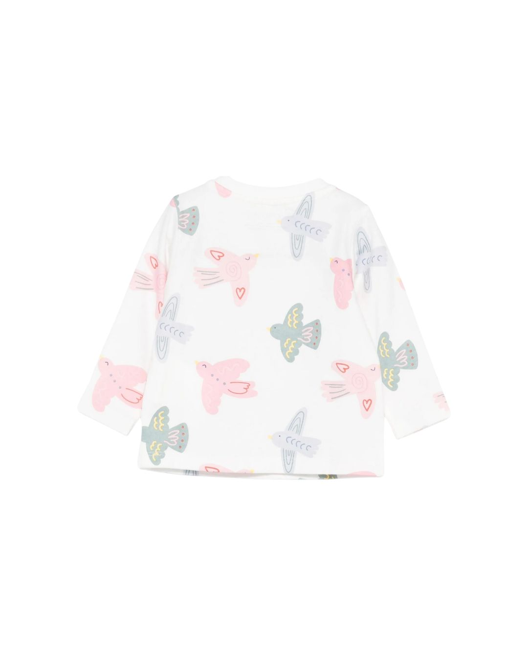 Stella McCartney - koszulka niemowlęca z długim rękawem Birds biała Stella McCartney - koszulka niemowlęca z długim rękawem Birds biała