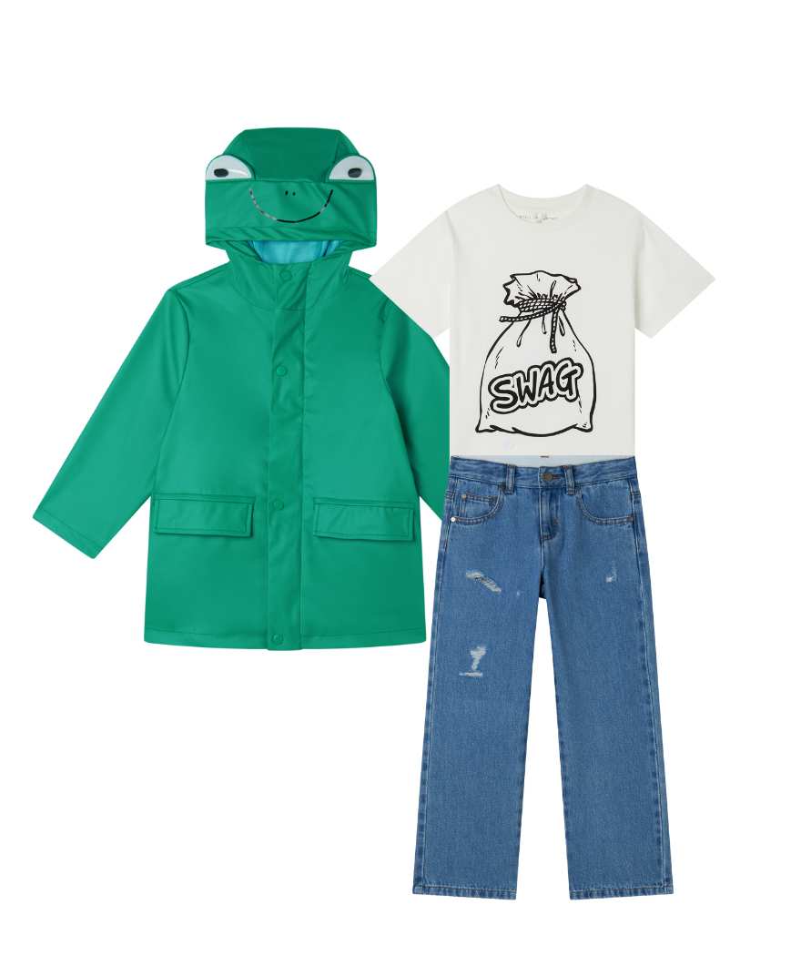 Stella McCartney - stylizacja chłopięca przeciwdeszczowa Swag Frog