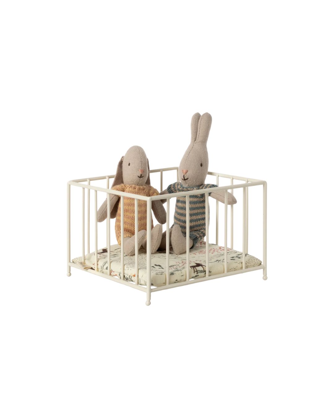 Maileg - metalowy kojec łóżeczko dla myszek micro playpen