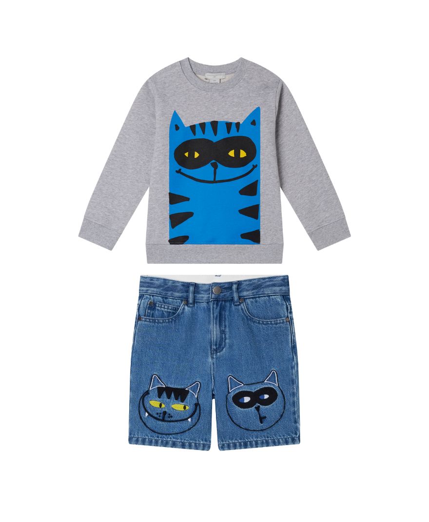 Stella McCartney – stylizacja dla chłopca Cats Graphic