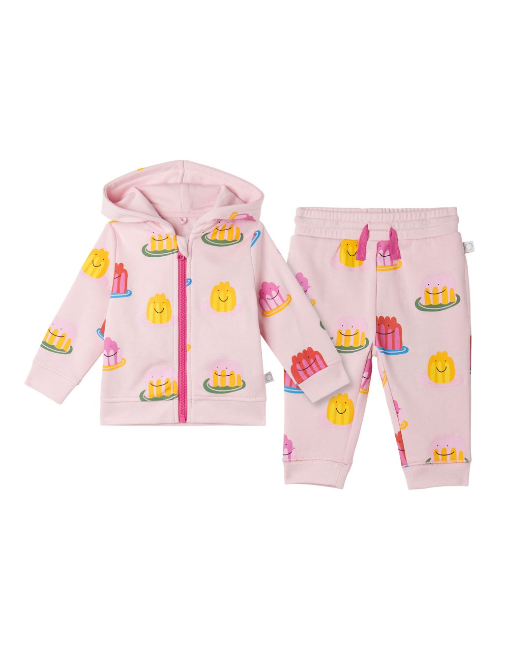 Stella McCartney - różowy bawełniany dres Jelly