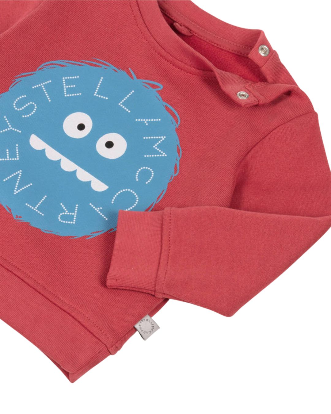  Stella McCartney - bawełniana bluza chłopięca z nadrukiem Yeti