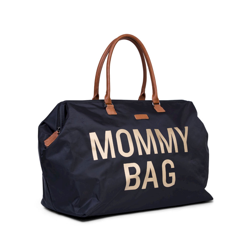 Childhome - Torba Mommy Bag Czarno-Złota