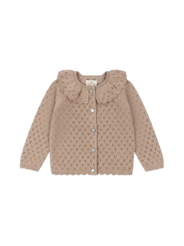 Konges Sløjd - kardigan dla dziecka Holiday Knit Creme