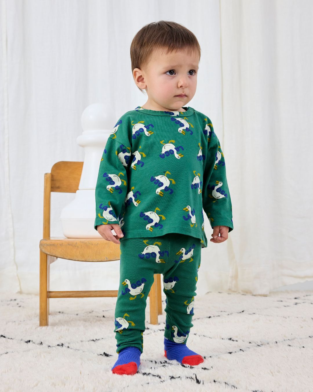 BOBO CHOSES - legginsy niemowlęce La Oca All Over