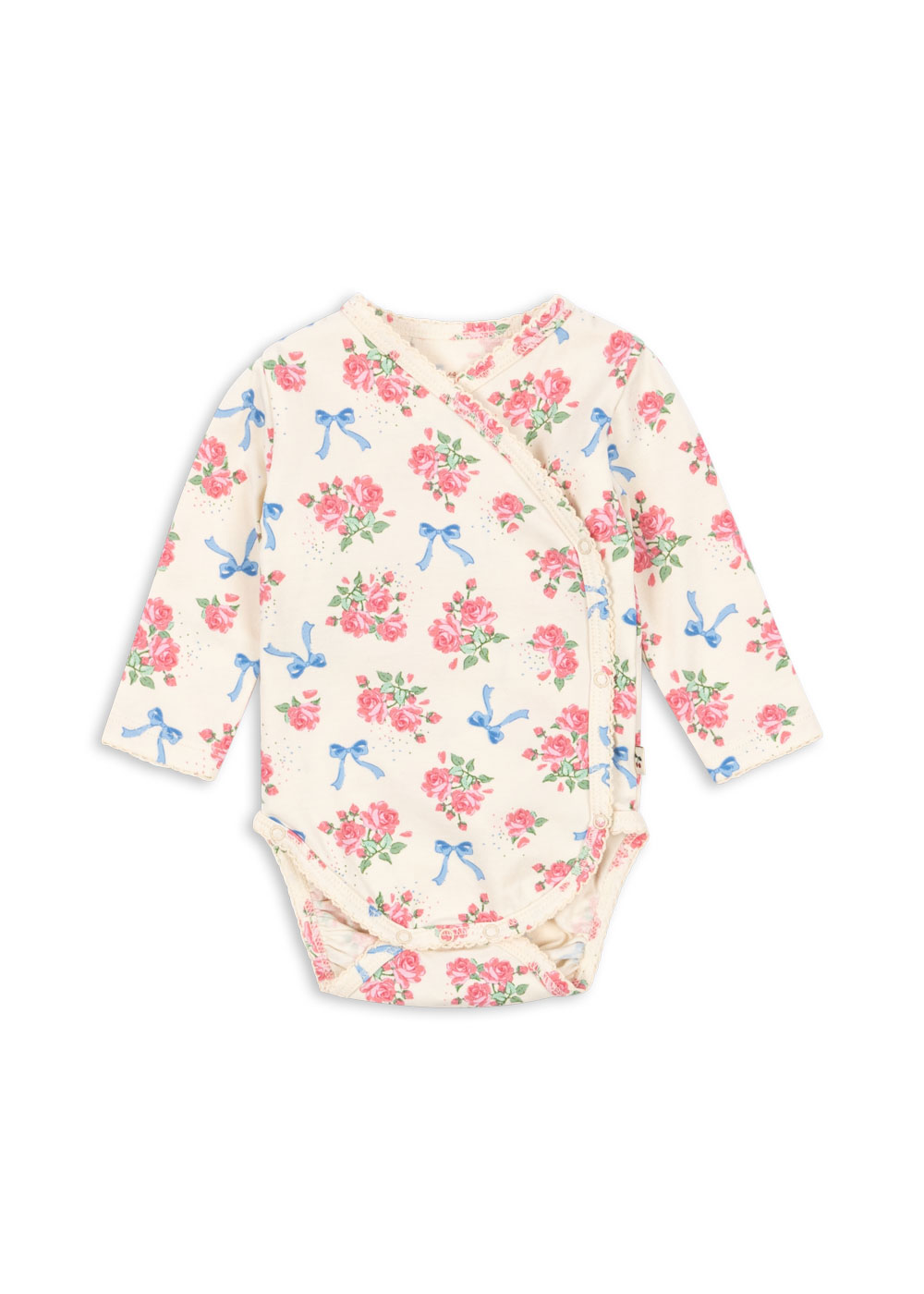 Konges Sløjd - body kopertowe z długim rękawem Basic LS Newborn Body GOTS Bella Rosita