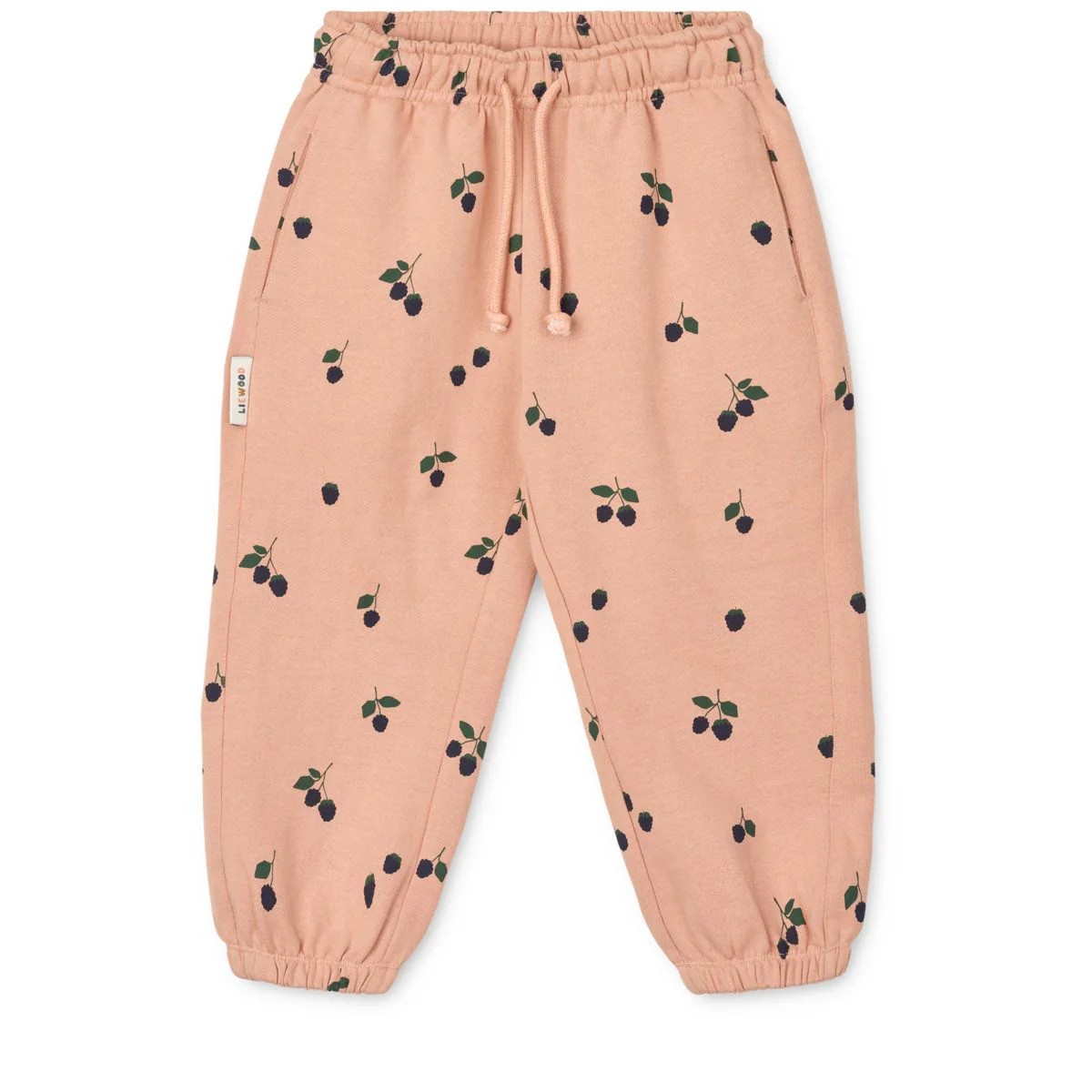 Liewood - spodnie dresowe Arlo Printed Sweatpants Berry / Pale Tuscany