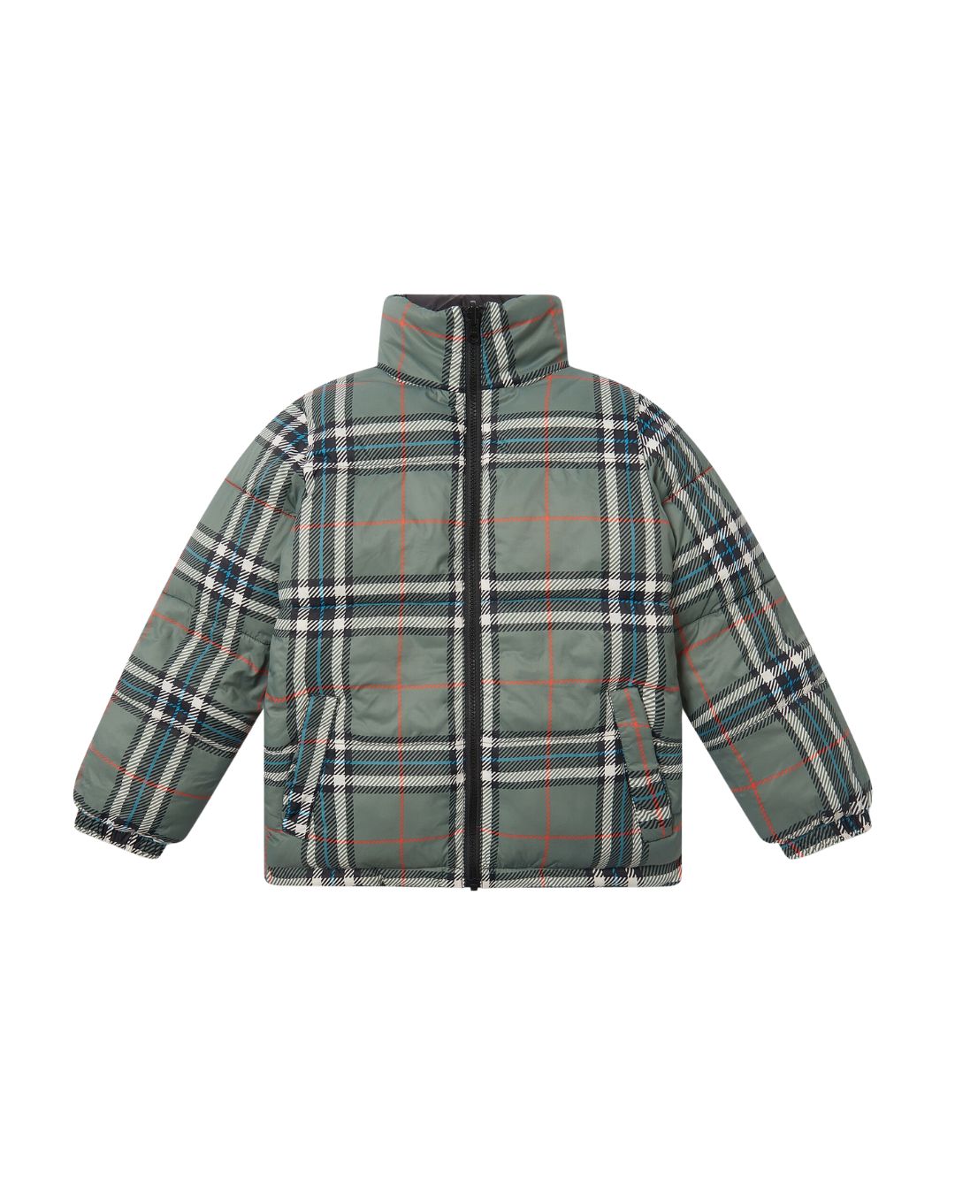 Stella McCartney - dwustronna puchowa kurtka w kratę