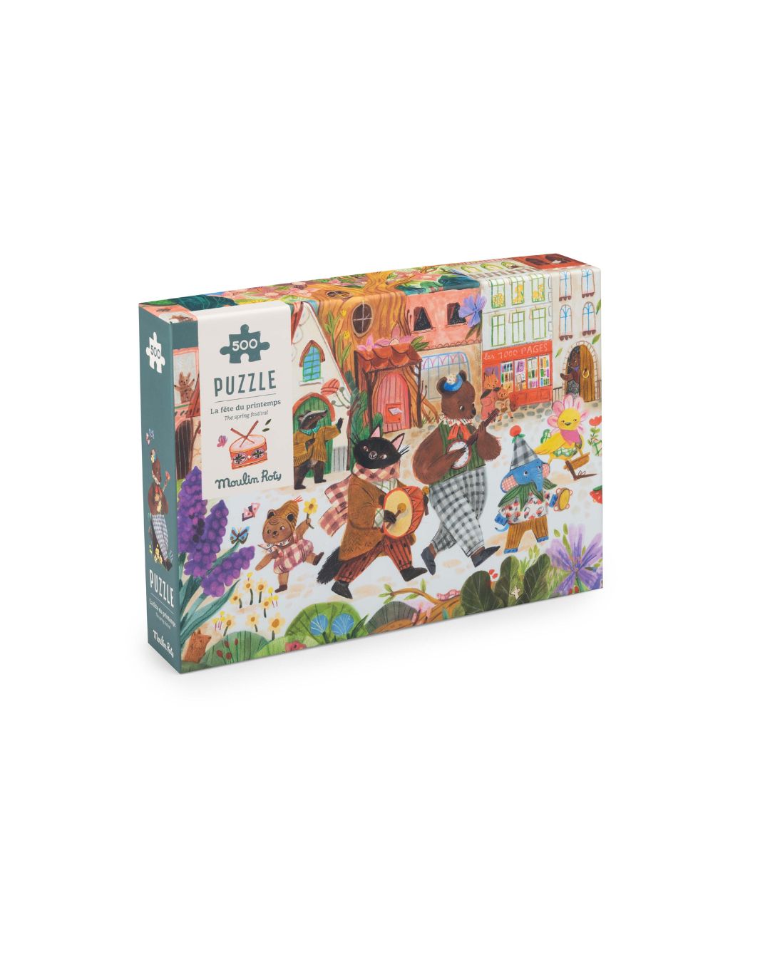 Moulin Roty - seria puzzle 500 elementów Festyn LES MINOUCHKAS