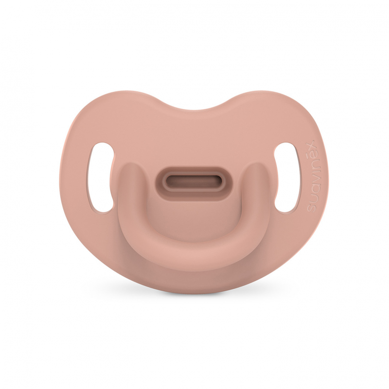 Suavinex - smoczek uspokajający anatomiczny silikonowy SX Pro New All Silicone Cielisty 0-6m
