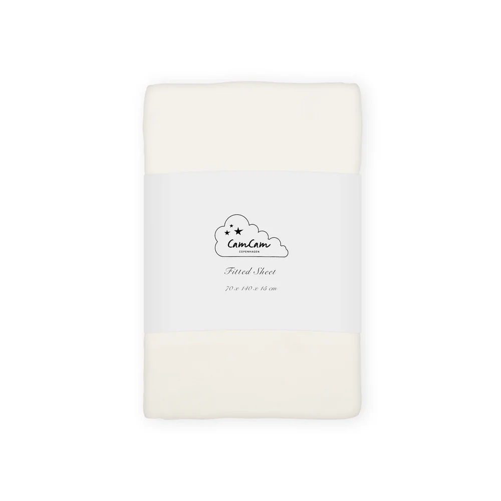 Cam Cam Copenhagen - prześcieradło z gumką na materac 70x140 cm Off-White