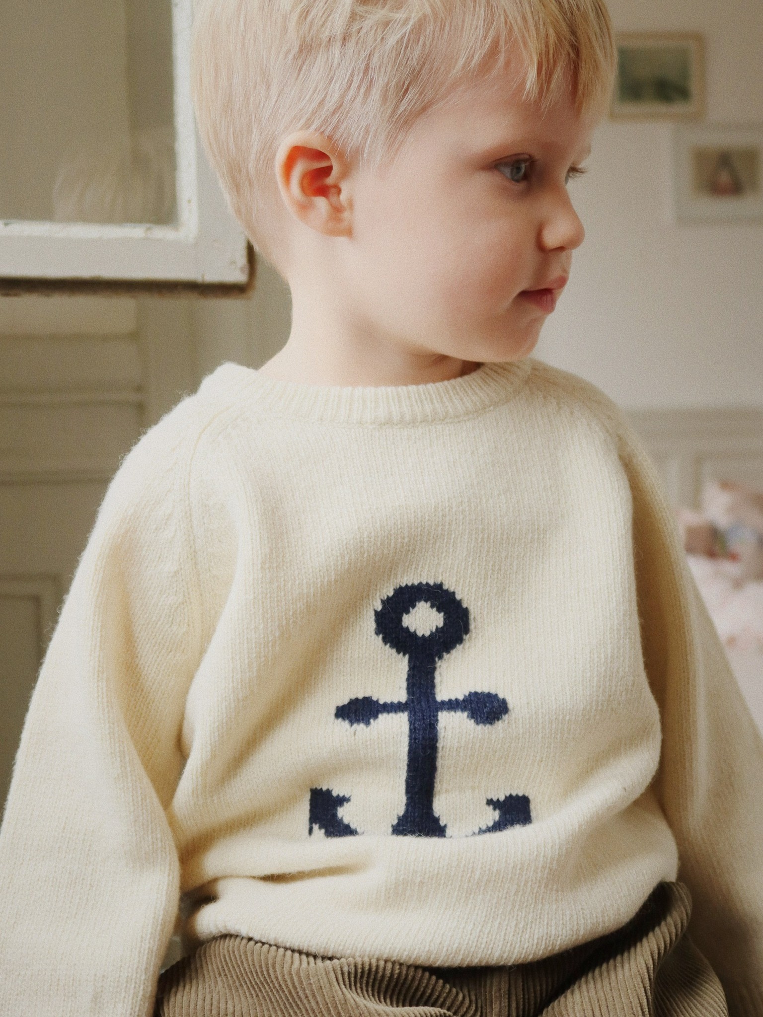Konges Sløjd - sweter wełniany Anchor Knit Sweater