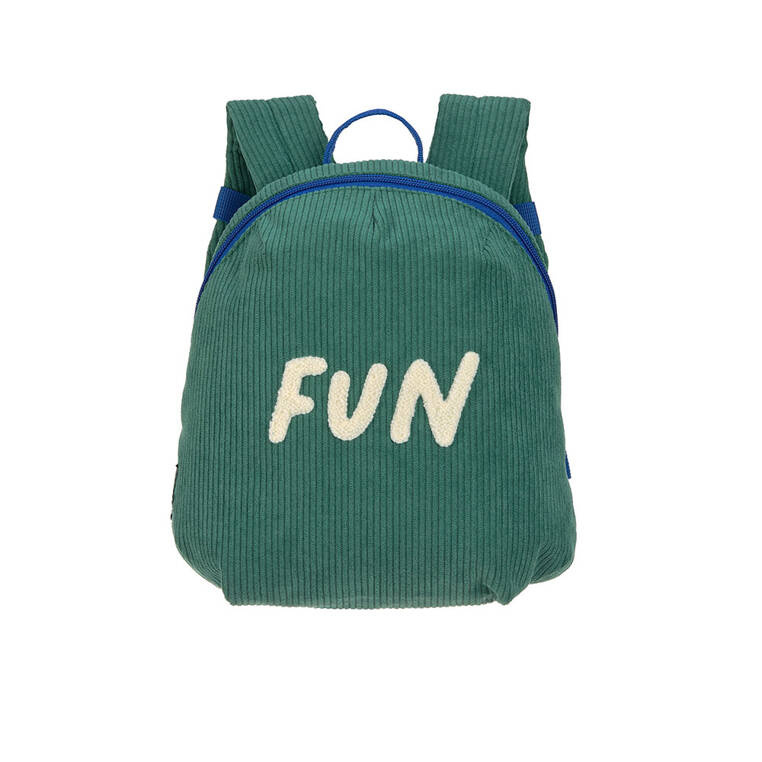 Lassig - plecak mini sztruks Little Gang Fun Ocean Green