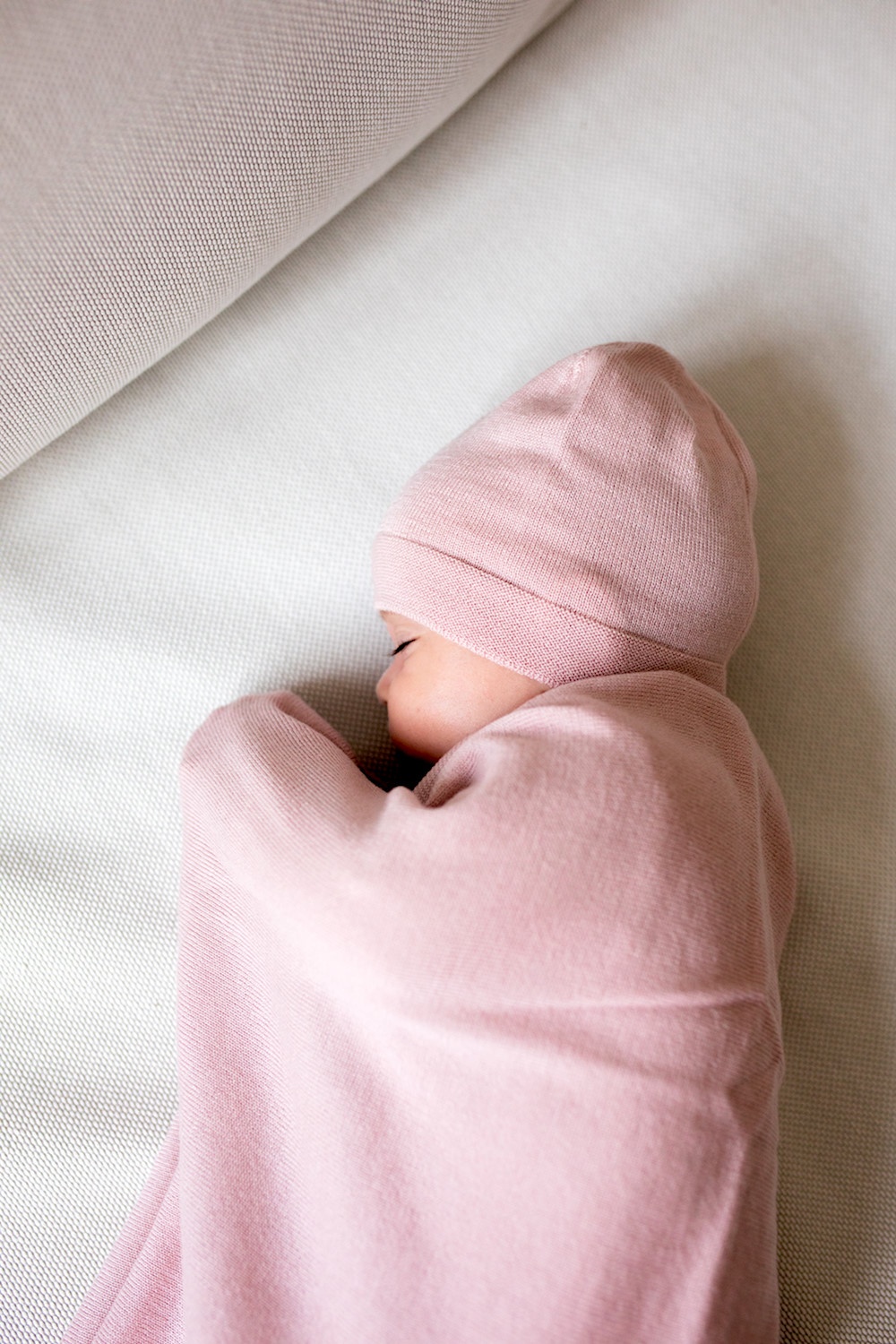 Yarnami - kocyk merino Cozy różowy