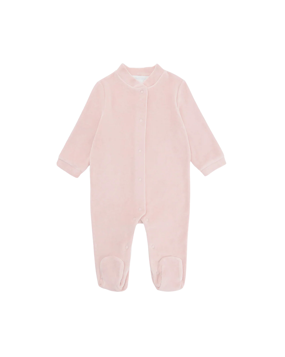 Welurowy pajacyk niemowlęcy Marie-Chantal Velour Angel Wing Pink