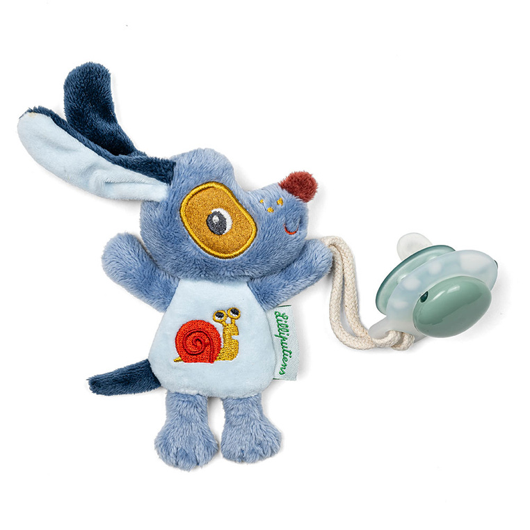Lilliputiens - zawieszka do smoczka świecąca w ciemności Nocny mini przyjaciel Piesek Jules 0m+