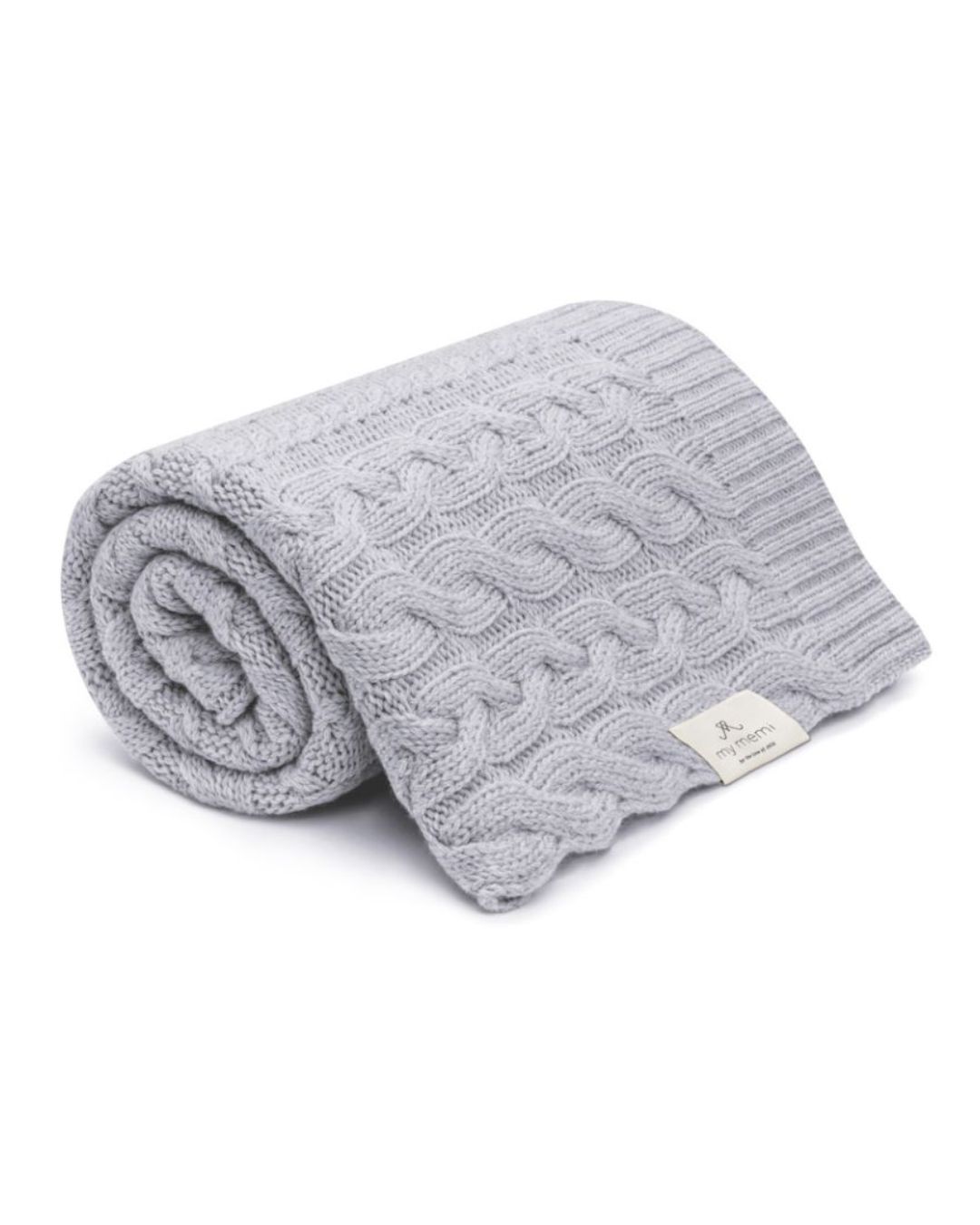 My Memi - Kocyk warkocz ze 100% wełny merino premium collection