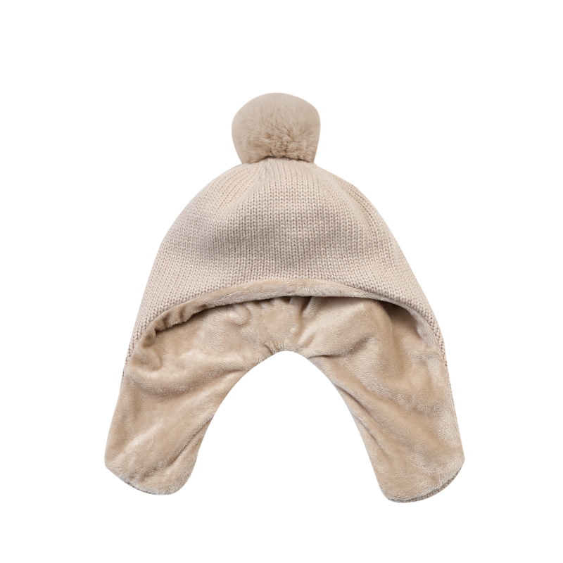 Donsje - czapka zimowa Tirza Hat Soft Sand Teddy