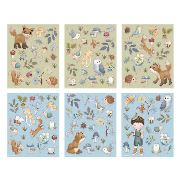 Little Dutch - Książeczka z naklejkami Forest Friends