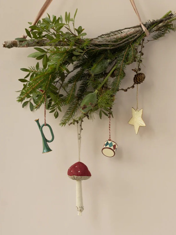 Maileg - metalowa dekoracja bożonarodzeniowa Mały bębenek