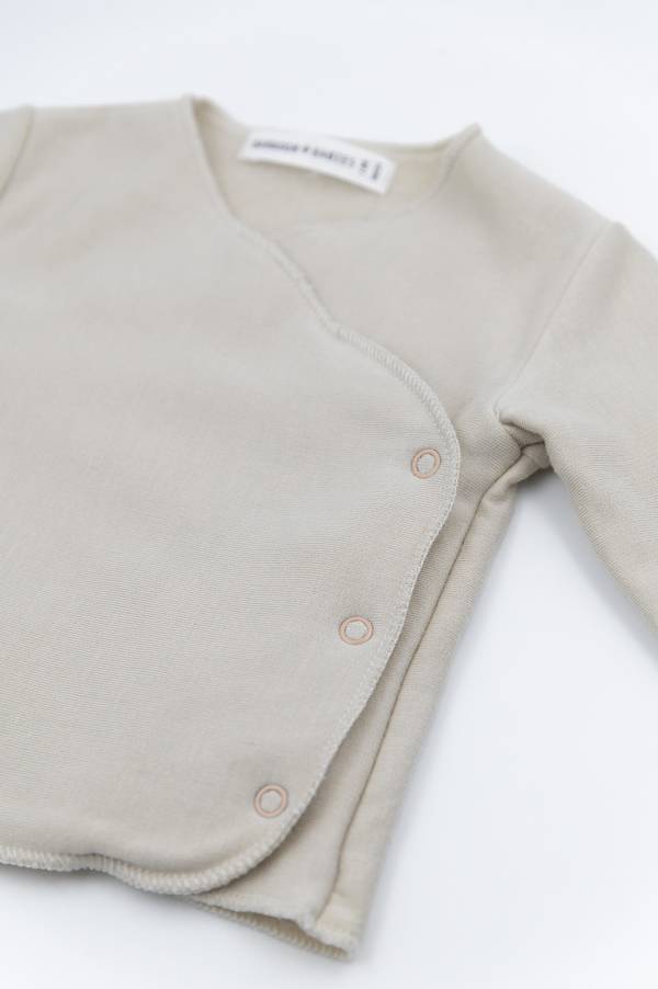 Bamboom - bluzka kaftanik dla noworodka Pure 1 miesiąc khaki