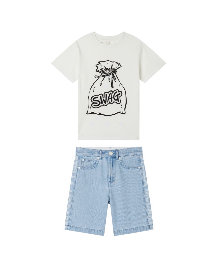 Stella McCartney - stylizacja chłopięca Denim Swag