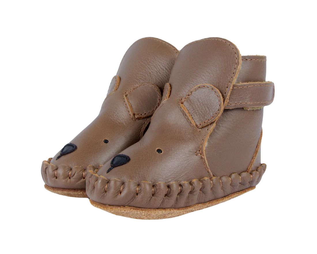 Donsje - buciki dziecięce Kapi Classic Booties Bear Cognac Classic Leather