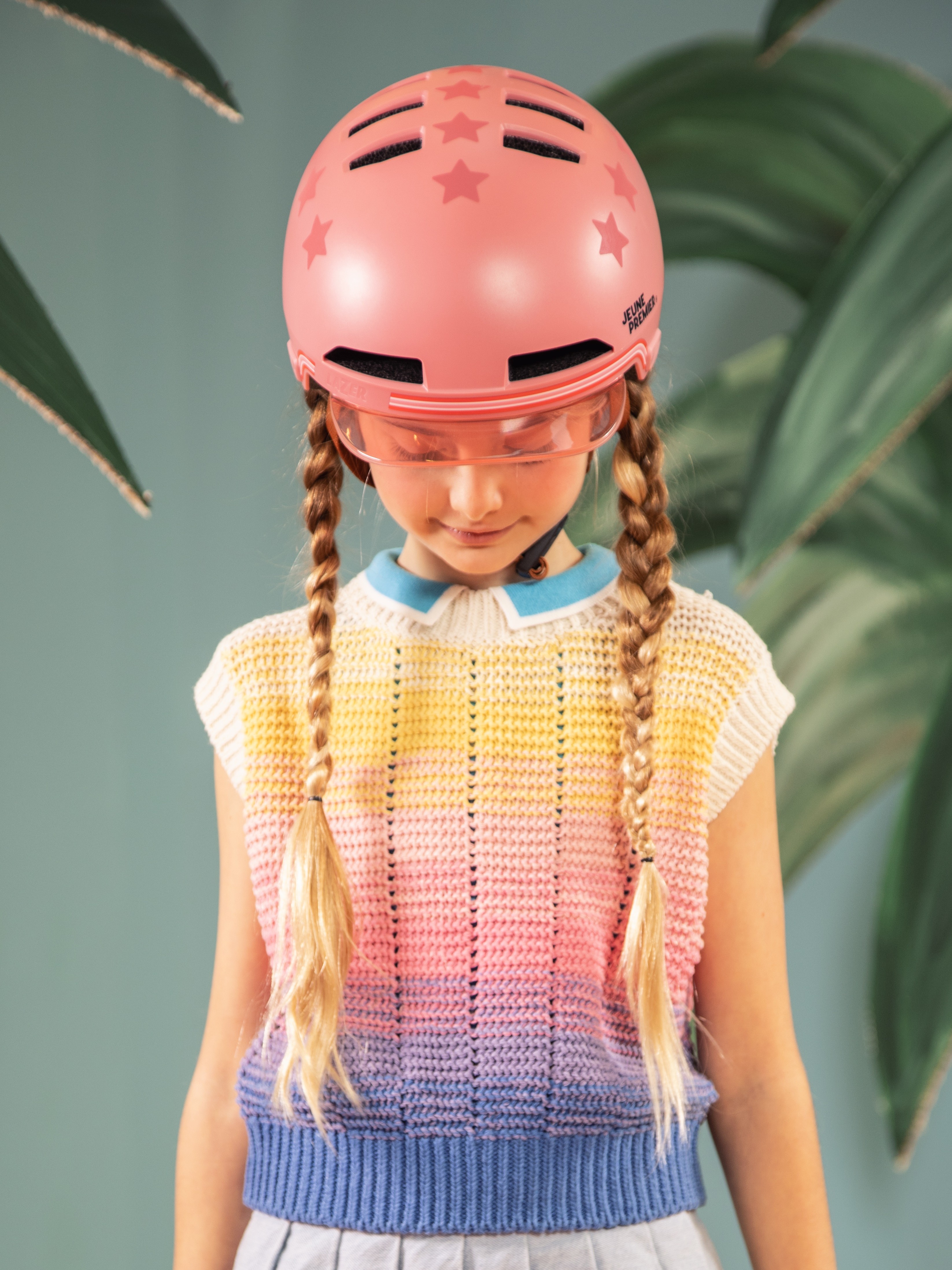Jeune Premier - kask dziecięcy Jeune Premier x Lazer Pink