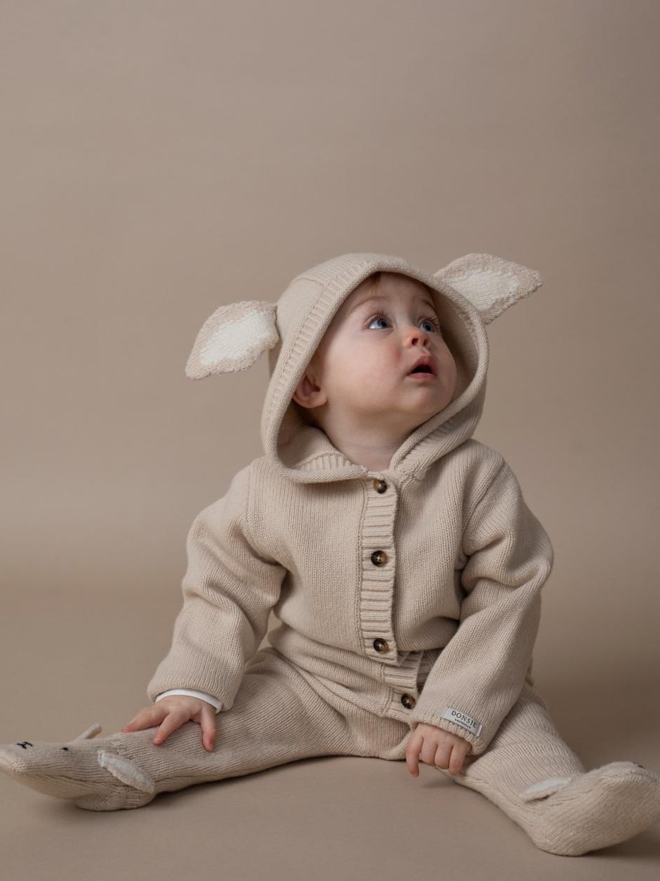 Donsje - kardigan niemowlęcy Brittan Merino Wool Bunny