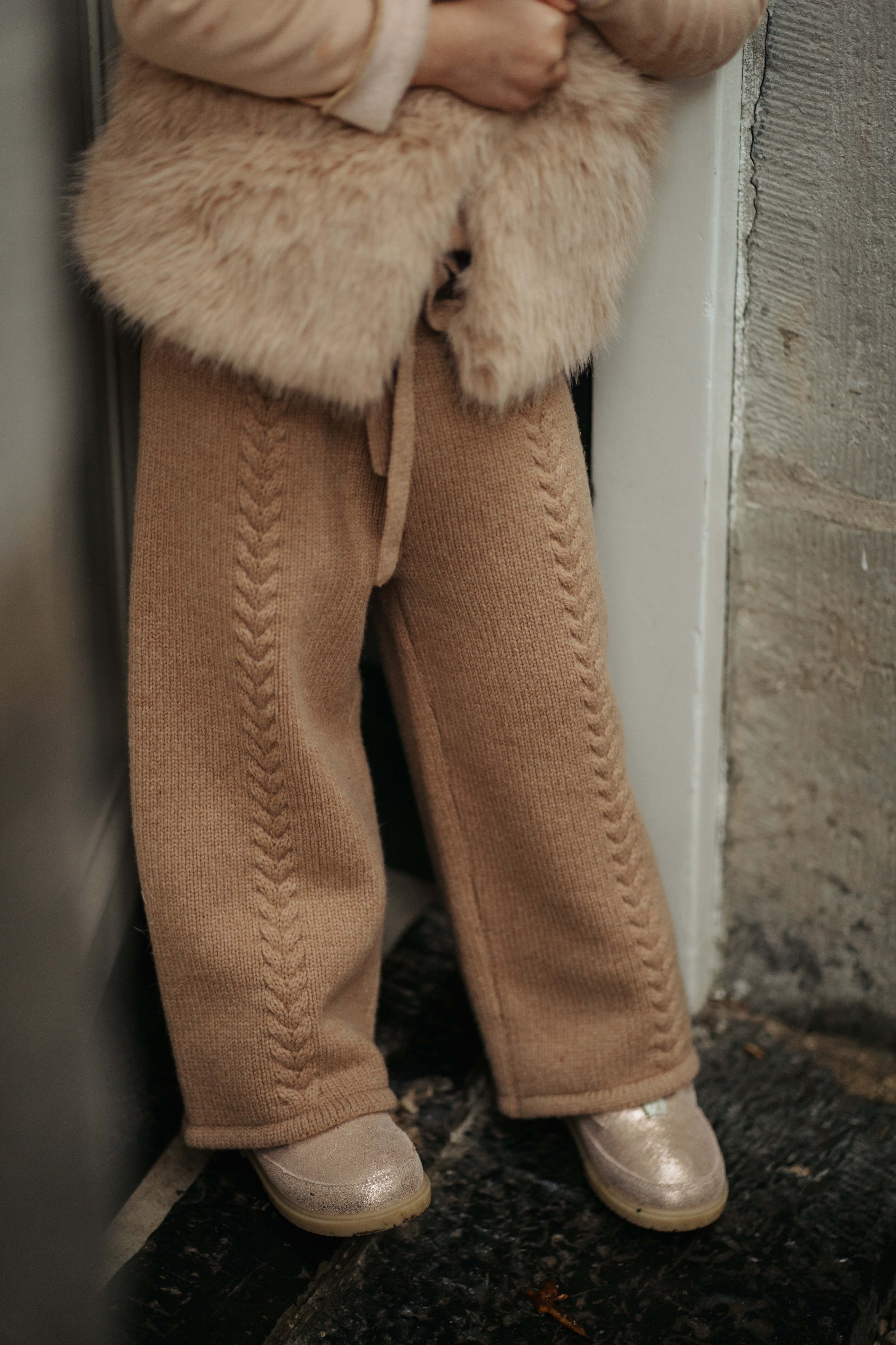 Donsje - spodnie z wełny merino Sulien Merino Wool Trousers Hazelnut