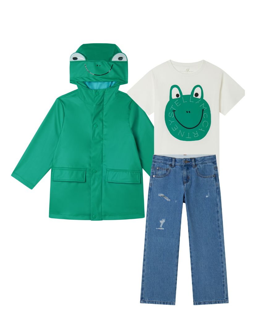 Stella McCartney - stylizacja przeciwdeszczowa chłopięca Frog