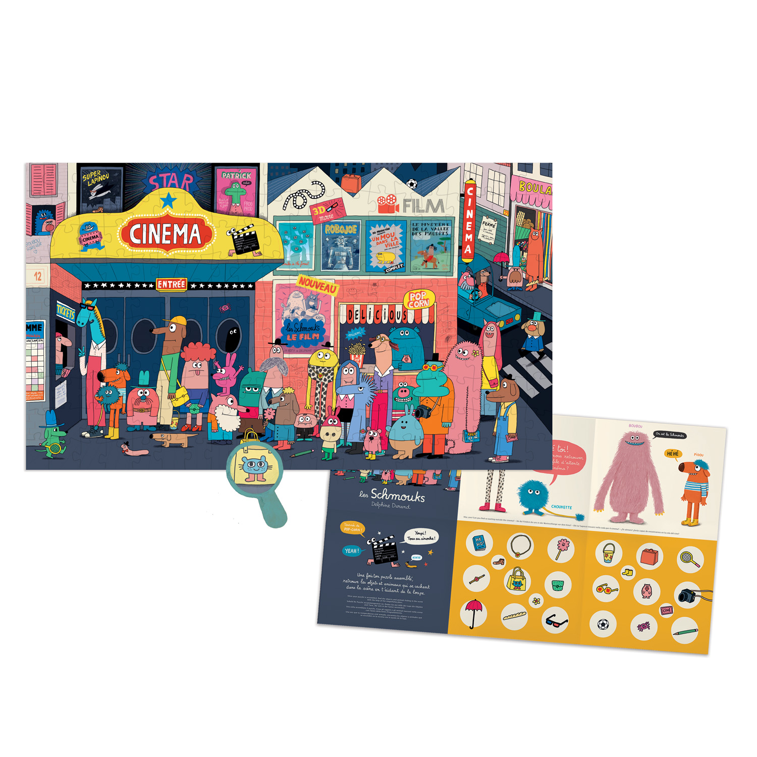 Moulin Roty - puzzle obserwacyjne 200 elementów Wyjście do kina
