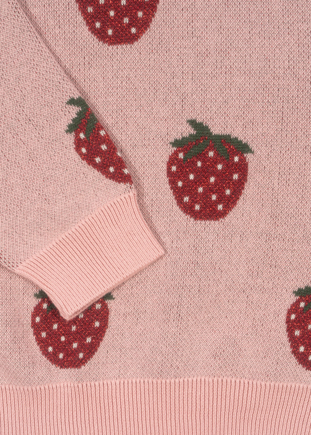 Konges Sløjd - sweter bawełniany dziecięcy Lapis Knit Blouse Strawberry