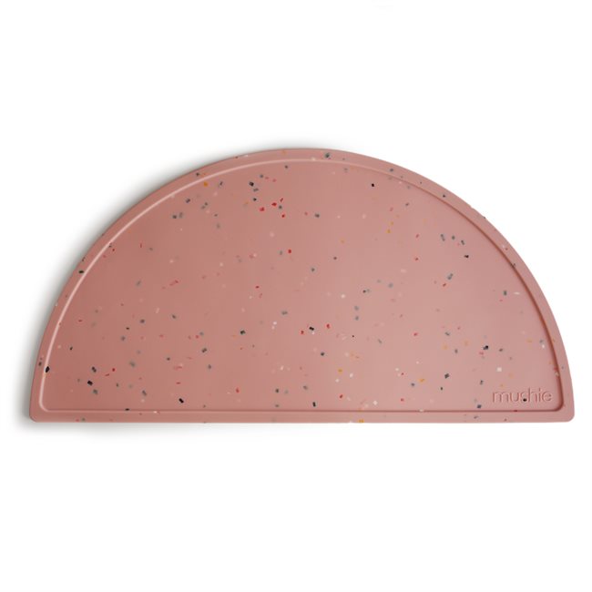 Mushie - podkładka silikonowa na stół Powder Pink Confetti