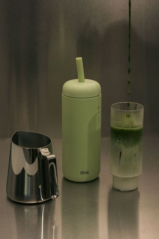Bink - termos - kubek termiczny Straw Tumbler 500 ml Matcha