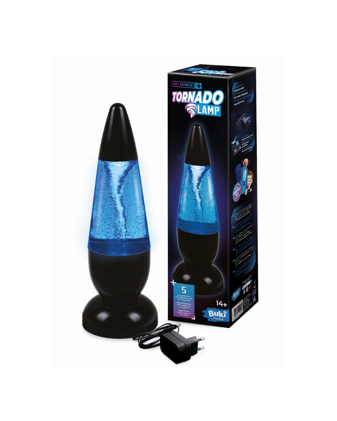Buki - lampa tornado + 5 doświadczeń