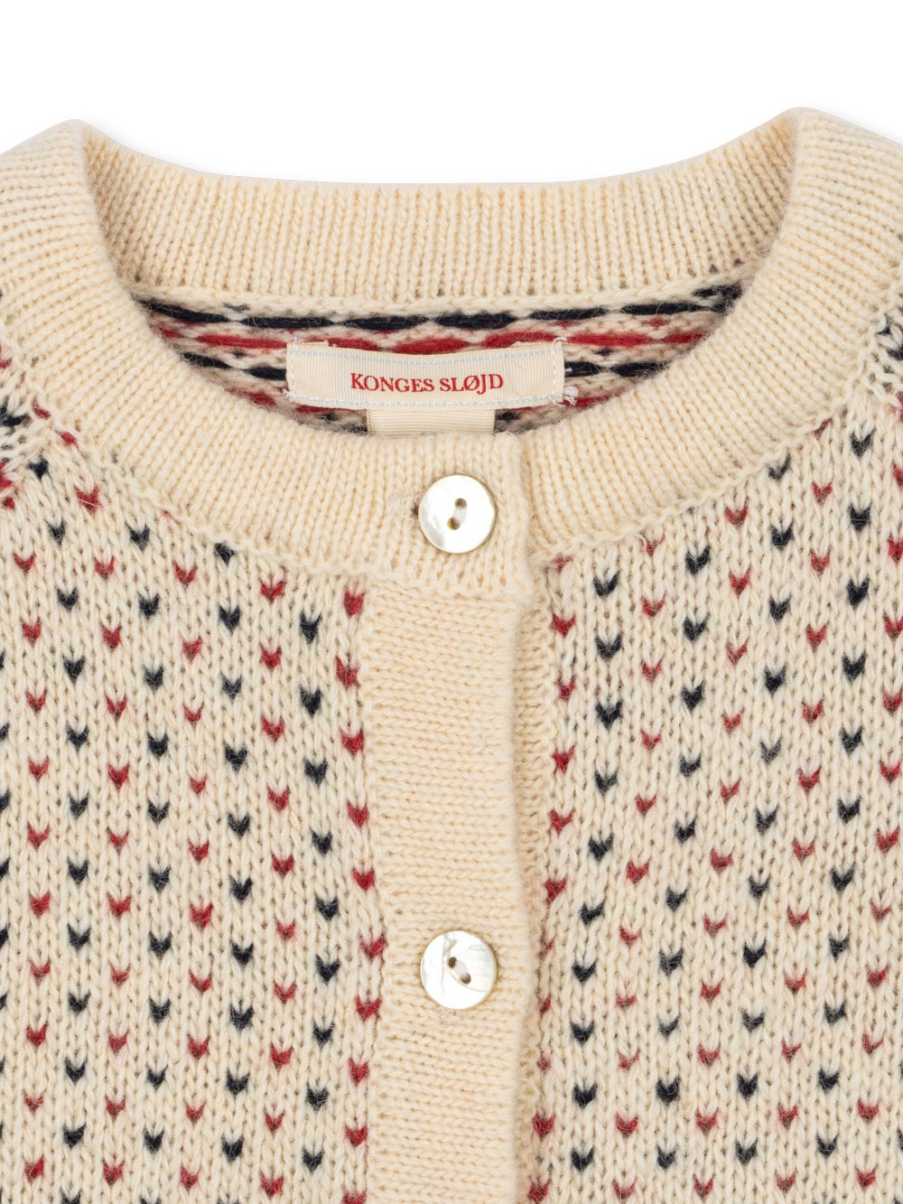 Kardigan Konges Sløjd Billi Knit Off White