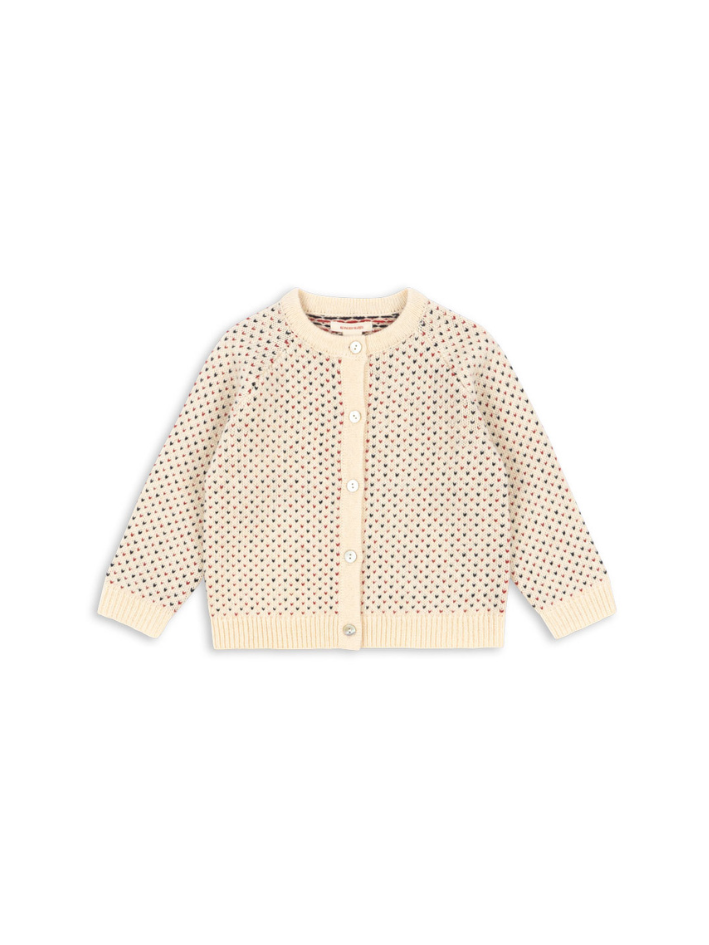 Kardigan Konges Sløjd Billi Knit Off White