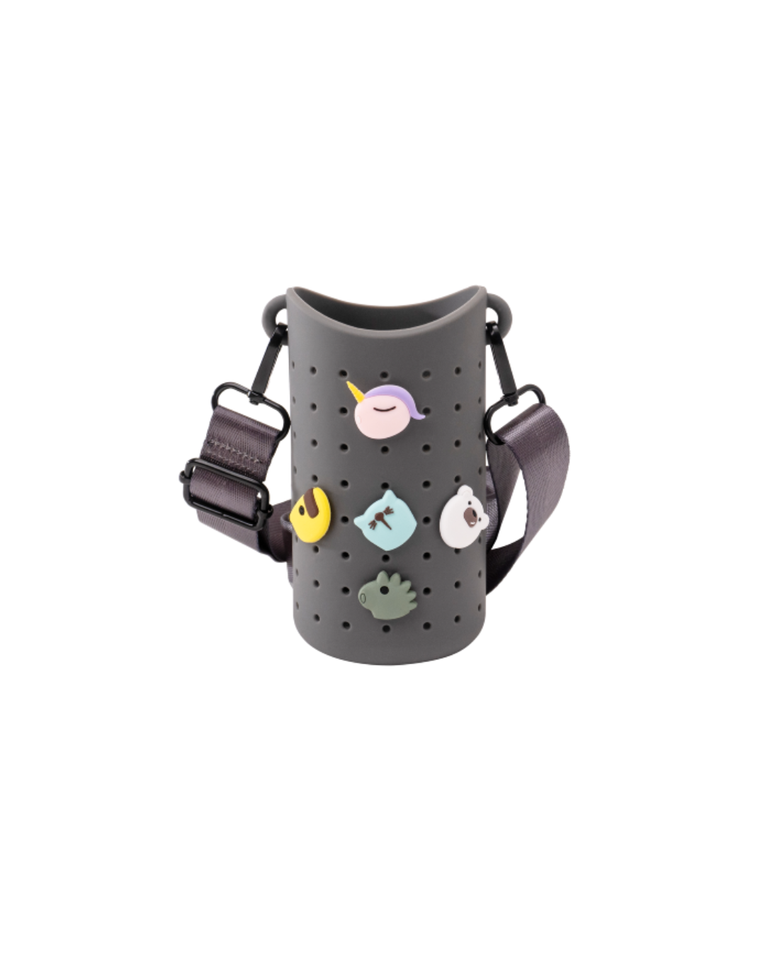 Asobu - silikonowa torba z paskiem na butelkę Asobu Bestie Sling szara Asobu - silikonowa torba z paskiem na butelkę Asobu Bestie Sling szara
