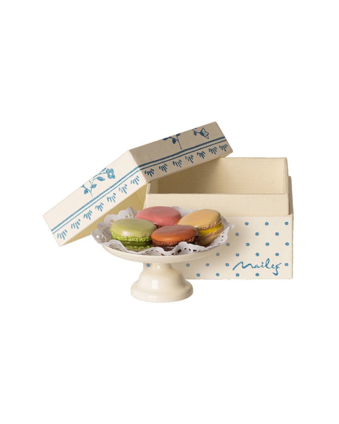 Maileg - zestaw deserowy Macarons et chocolat
