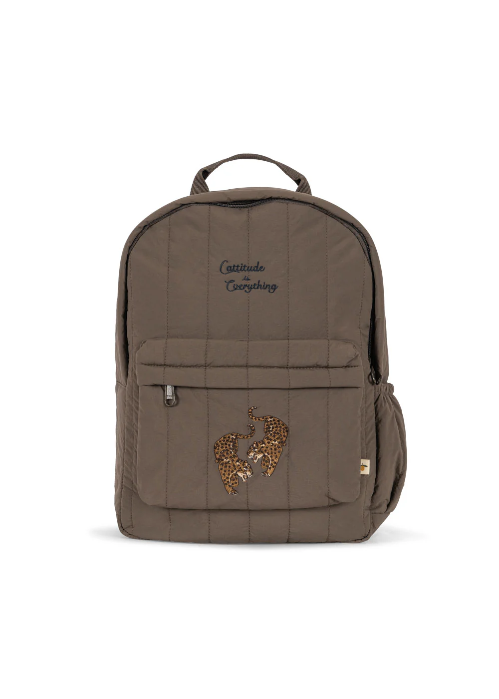 Konges Sløjd - pikowany plecak dla dzieci Juno Quilted Backpack Midi Walnut
