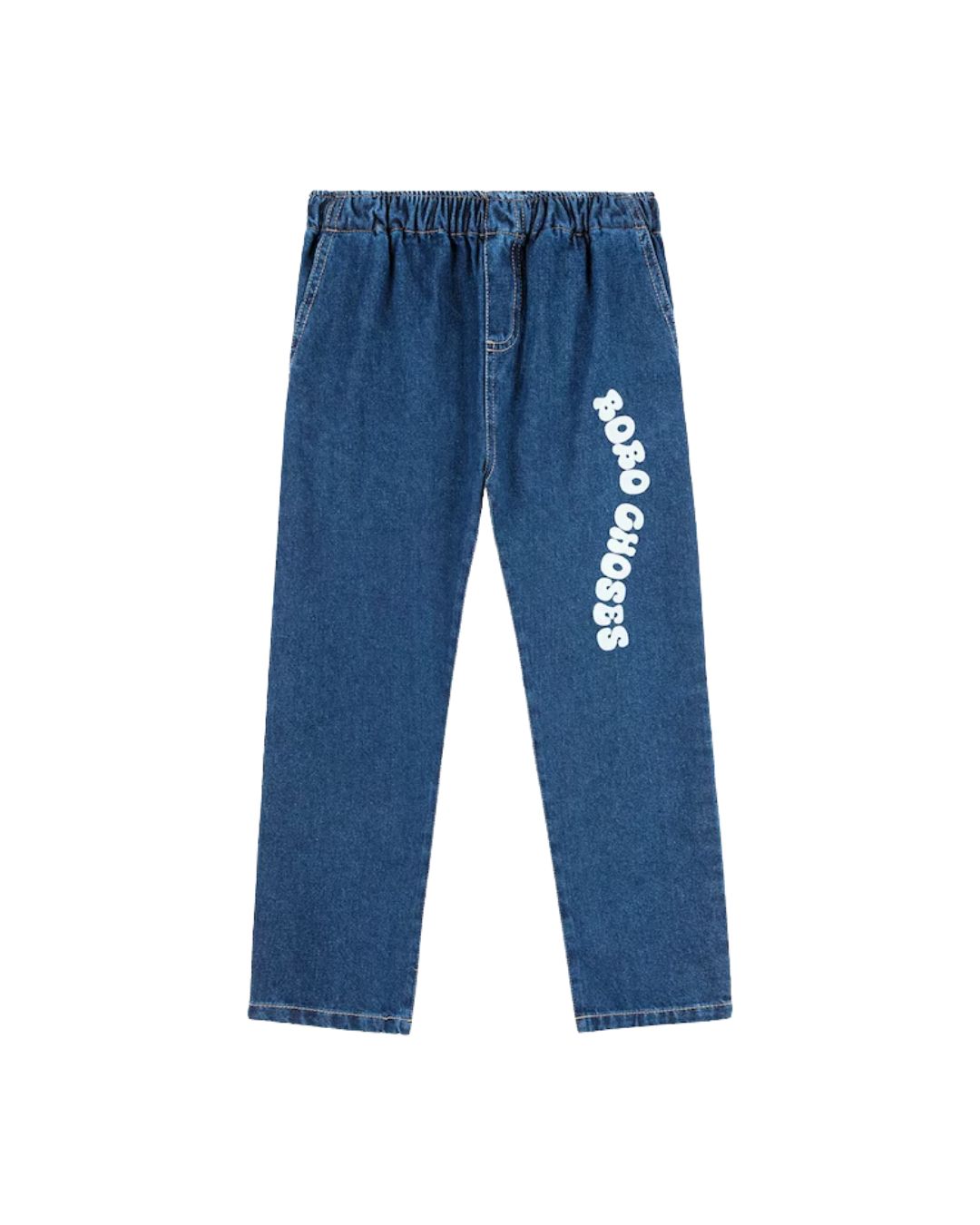 BOBO CHOSES - spodnie jeansowe Wavy Bobo Choses dark grey ciemnoszare