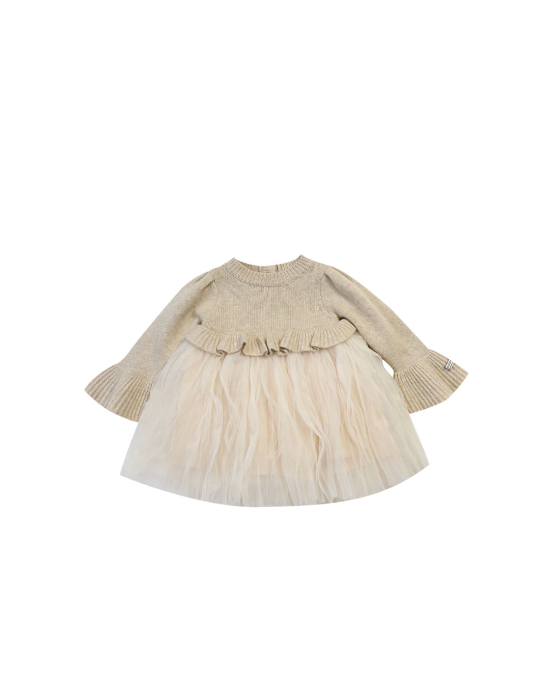 Donsje - sukienka niemowlęca Paulien Dress Biscotti Melange