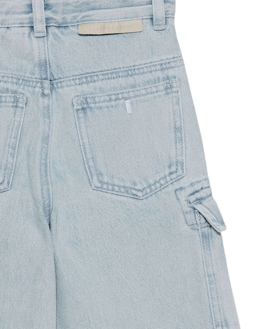 Stella McCartney - spodnie jeansowe dziewczęce z zamkami i kieszeniami
